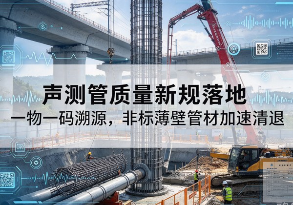 河西区声测管质量新规落地，一物一码溯源，非标薄壁管材加速清退